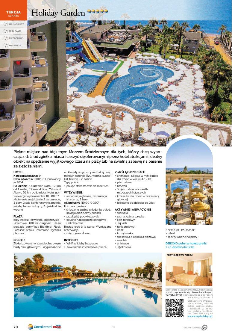 Gazetka promocyjna Wezyr Holidays str. 72
